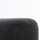 SIX Polsterhocker Fußhocker 66x35x42 Stoff soft Anthrazit