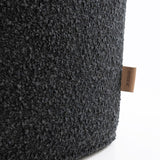 SIX Polsterhocker Fußhocker 66x35x42 Stoff soft Anthrazit