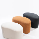 SIX Polsterhocker Fußhocker 66x35x42 Stoff soft Anthrazit
