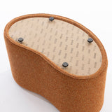 SIX Polsterhocker Fußhocker 66x35x42 Stoff soft Anthrazit