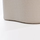 SIX Polsterhocker Fußhocker 66x35x42 Stoff soft weiss