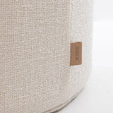SIX Polsterhocker Fußhocker 66x35x42 Stoff soft weiss