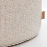 SIX Polsterhocker Fußhocker 66x35x42 Stoff soft weiss