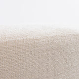 SIX Polsterhocker Fußhocker 66x35x42 Stoff soft weiss