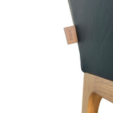 SIX Zeta Echtleder Esszimmerstuhl Armlehnenstuhl – Braun Eiche