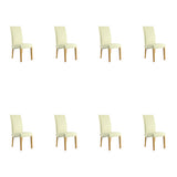 SIX Lederstuhl Bambi Creme Weiß, Eiche - Sets