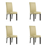 SIX Lederstuhl Bambi Sand, Hartholz (Wenge) - Sets