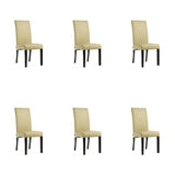 SIX Lederstuhl Bambi Sand, Hartholz (Wenge) - Sets