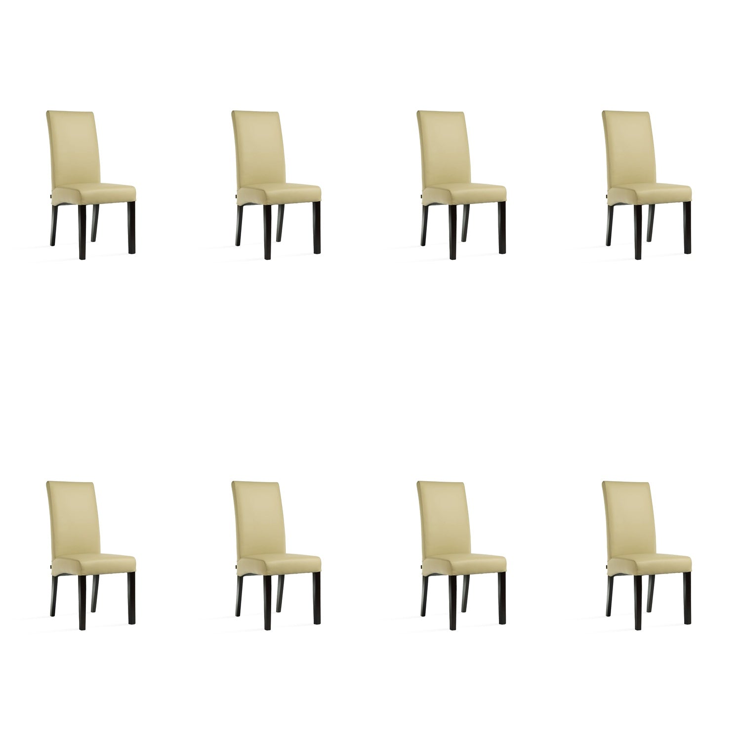 SIX Lederstuhl Bambi Sand, Hartholz (Wenge) - Sets