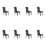 SIX Lederstuhl Bambi Schwarz, Hartholz (Wenge) - Sets