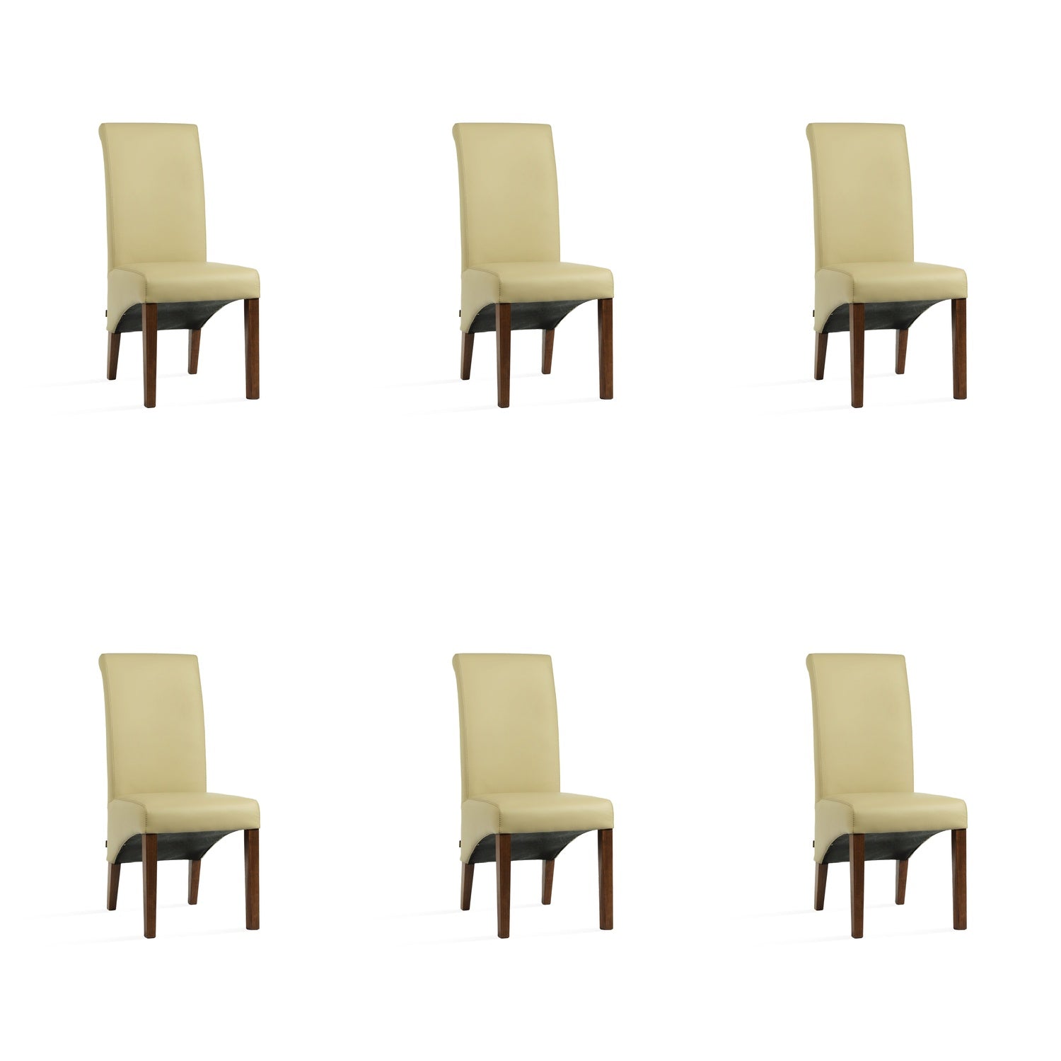 SIX Lederstuhl Felice Sand, Hartholz (Wenge) - Sets