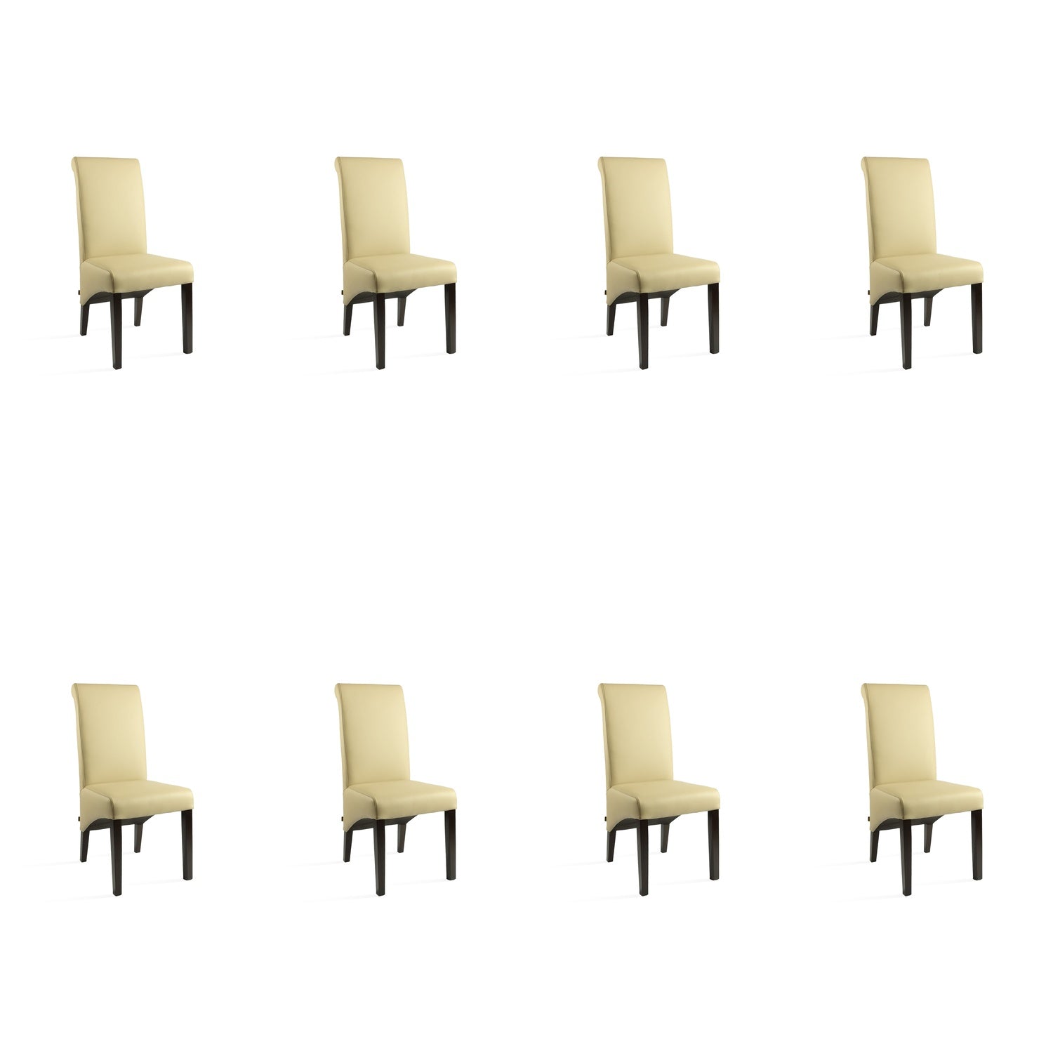 SIX Lederstuhl Felice Sand, Hartholz (Wenge) - Sets
