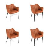SIX Lederstuhl Armlehnstuhl Wave Cognac - Sets