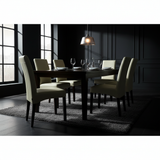 SIX Lederstuhl Bambi Creme Weiß, Hartholz (Wenge)